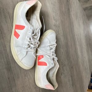 Veja canvas esplar sneakers red pink white